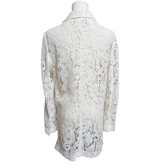 Zara White Lace Jacket - Picture 5 of 10